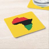 Vlag rood, zwart en groen Afrika Kartonnen Onderzetters (Schuin)