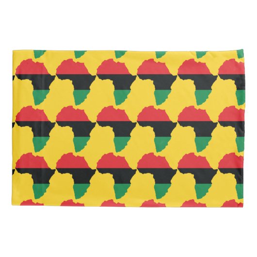 Vlag rood, zwart en groen Afrika Kussensloop (Achterkant)