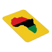 Vlag rood, zwart en groen Afrika Magneet (Rechterzijde)