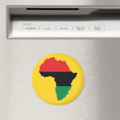 Vlag rood, zwart en groen Afrika Magneet (Insitu (Vaatwasser))