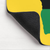 Vlag rood, zwart en groen Afrika Muismat (Hoek)