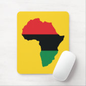 Vlag rood, zwart en groen Afrika Muismat (Met muis)