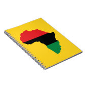 Vlag rood, zwart en groen Afrika Notitieboek (Rechterzijde)