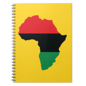 Vlag rood, zwart en groen Afrika Notitieboek (Voorkant)