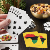 Vlag rood, zwart en groen Afrika Speelkaarten (Insitu)