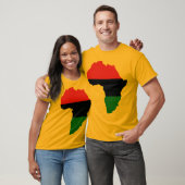 Vlag rood, zwart en groen Afrika T-shirt (Unisex)