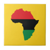 Vlag rood, zwart en groen Afrika Tegeltje (Voorkant)