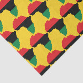 Vlag rood, zwart en groen Afrika Tissuepapier (Detail)