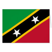 Vlag Saint Kitts en Nevis (Voorkant Horizontaal)