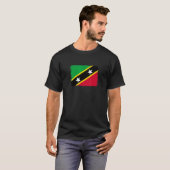 Vlag Saint Kitts en Nevis 1 T-shirt (Voorkant volledig)