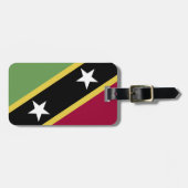 vlag Saint Kitts en Nevis Bagagelabel (Voorkant horizontaal)