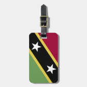 vlag Saint Kitts en Nevis Bagagelabel (Voorkant verticaal)