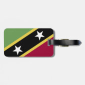 vlag Saint Kitts en Nevis Bagagelabel (Achterkant horizontaal)