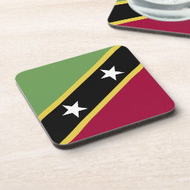 vlag Saint Kitts en Nevis Bier Onderzetter