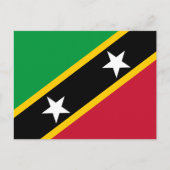Vlag Saint Kitts en Nevis Briefkaart (Voorkant)