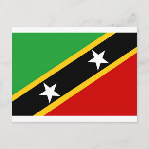 vlag Saint Kitts en Nevis Briefkaart