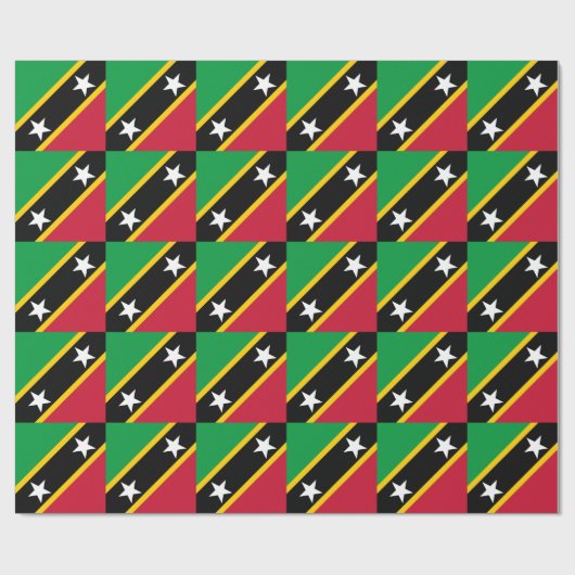 Vlag Saint Kitts en Nevis Cadeaupapier (Vlak)