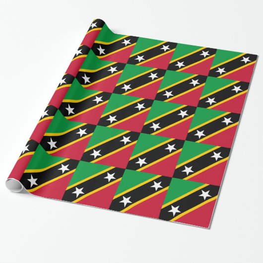 Vlag Saint Kitts en Nevis Cadeaupapier (Uitgerold)