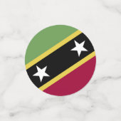vlag Saint Kitts en Nevis Confetti (Kleine voorkant)