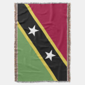 vlag Saint Kitts en Nevis Deken (Voorkant Verticaal)