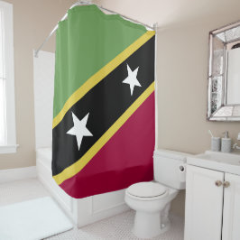 vlag Saint Kitts en Nevis Douchegordijn