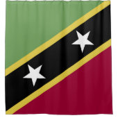 vlag Saint Kitts en Nevis Douchegordijn (Voorkant)