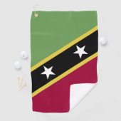 vlag Saint Kitts en Nevis Golfhanddoek (Insitu)