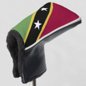 vlag Saint Kitts en Nevis Golfheadcover (3/4 voorkant)