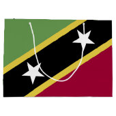 vlag Saint Kitts en Nevis Groot Cadeauzakje (Achterkant)