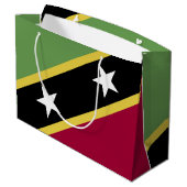 vlag Saint Kitts en Nevis Groot Cadeauzakje (Achterkant Gekanteld)