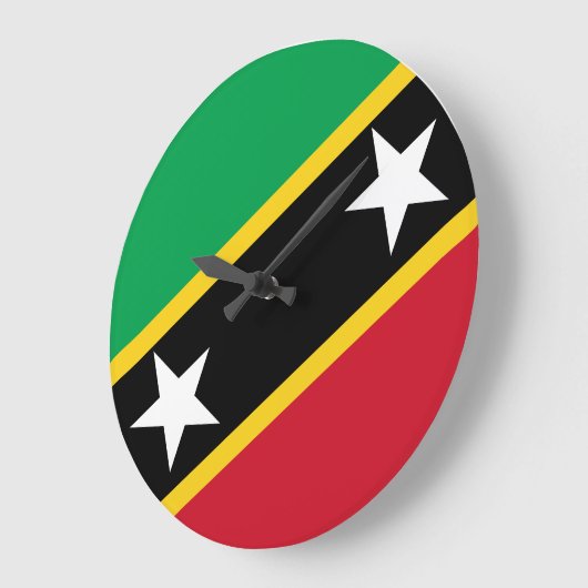 Vlag Saint Kitts en Nevis Grote Klok (Hoek)