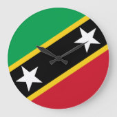 Vlag Saint Kitts en Nevis Grote Klok (Voorkant)