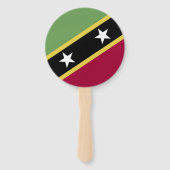 vlag Saint Kitts en Nevis Handwaaier (Voorkant)