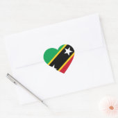 Vlag Saint Kitts en Nevis Hart Sticker (Envelop)