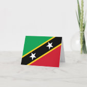Vlag Saint Kitts en Nevis Kaart (Voorkant)