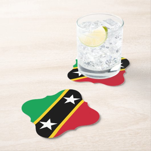 Vlag Saint Kitts en Nevis Kartonnen Onderzetters (Insitu)