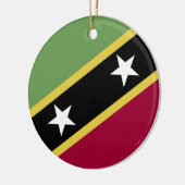 vlag Saint Kitts en Nevis Keramisch Ornament (Links)