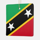 Vlag Saint Kitts en Nevis Keramisch Ornament (Links)