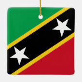 Vlag Saint Kitts en Nevis Keramisch Ornament (Achterkant)