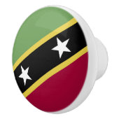 vlag Saint Kitts en Nevis Keramische Knop (Rechts)