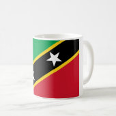 Vlag Saint Kitts en Nevis Koffiemok (Voorkant rechts)