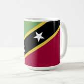 vlag Saint Kitts en Nevis Koffiemok (Voorkant rechts)