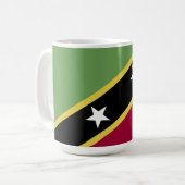 vlag Saint Kitts en Nevis Koffiemok (Voorkant links)