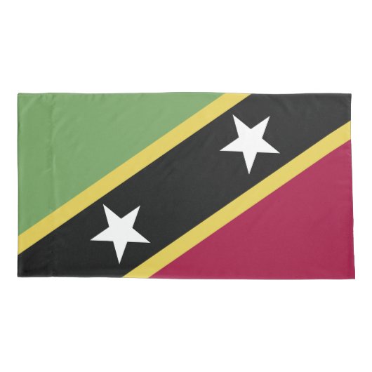 vlag Saint Kitts en Nevis Kussensloop (Achterkant)
