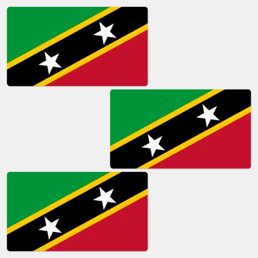 Vlag Saint Kitts en Nevis Labels (Groep)