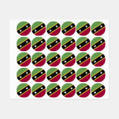 vlag Saint Kitts en Nevis Labels (Vel)