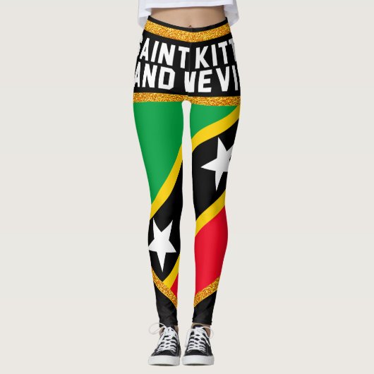 Vlag Saint Kitts en Nevis Leggings (Voorkant)