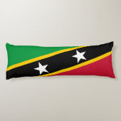 Vlag Saint Kitts en Nevis Lichaamskussen (Achterkant)