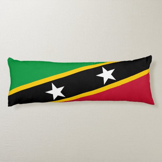 Vlag Saint Kitts en Nevis Lichaamskussen (Achterkant)