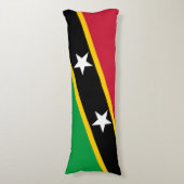 Vlag Saint Kitts en Nevis Lichaamskussen (Voorkant Verticaal)